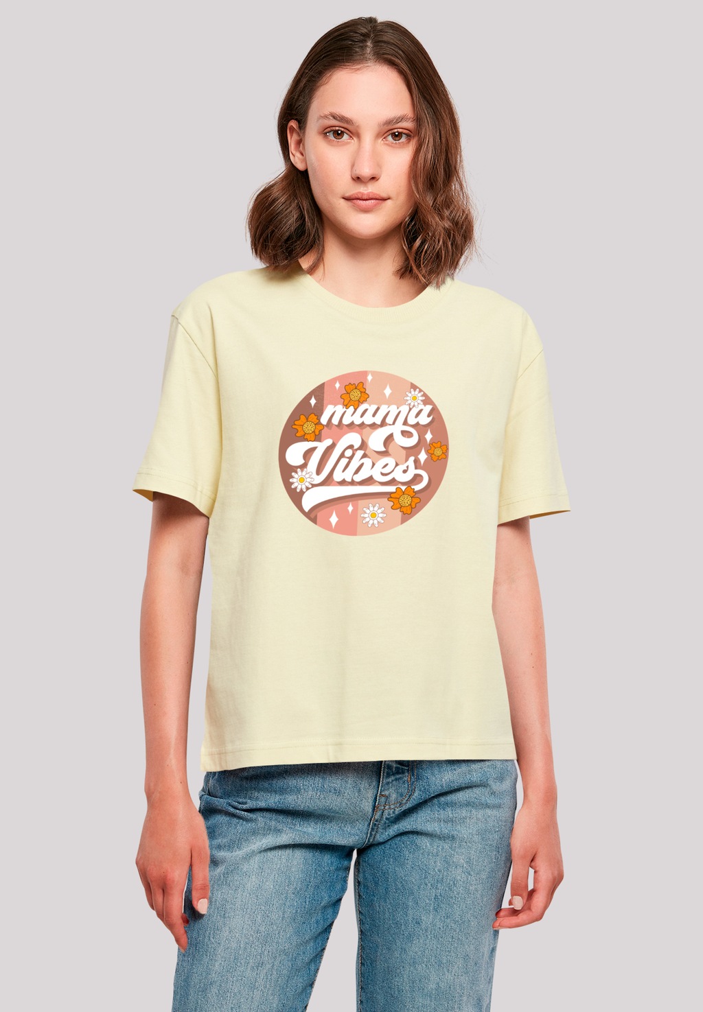 F4NT4STIC T-Shirt "Mama Vibes Vintage Inspired Motherhood", Premium Qualitä günstig online kaufen