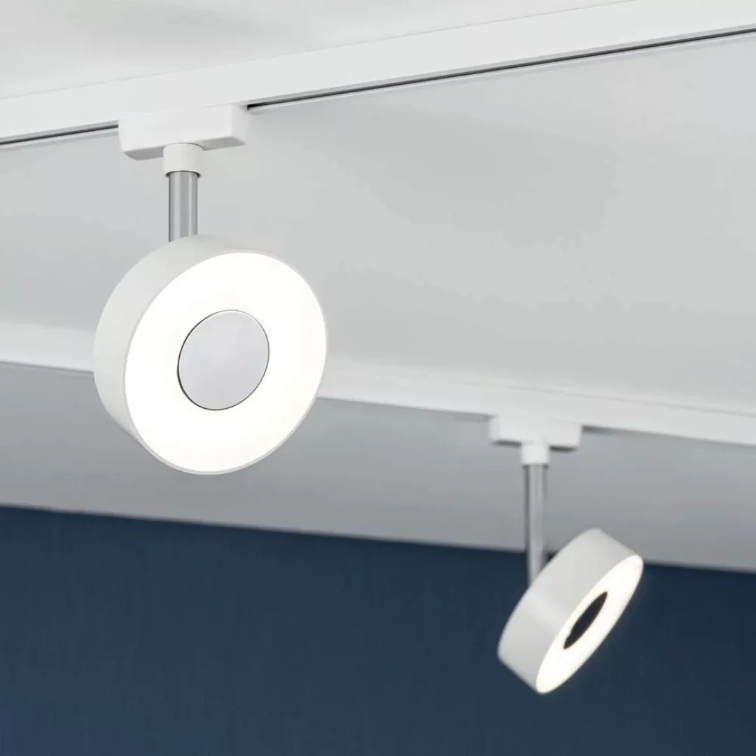 Modischer LED Spot Circle für URail Stromschiene in weiß günstig online kaufen