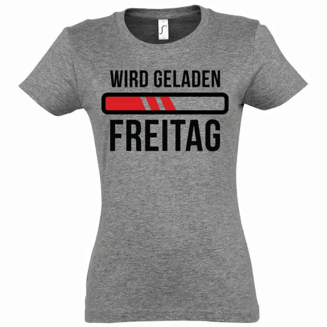 Youth Designz T-Shirt "Wird geladen Freitag" Damen T-Shirt mit modischem Pr günstig online kaufen