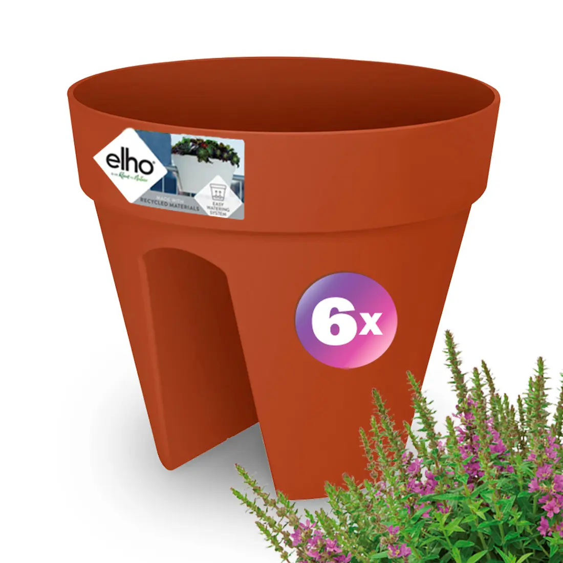 Blumentopf Terrakotta 6er-Set 28,5x25,5cm günstig online kaufen