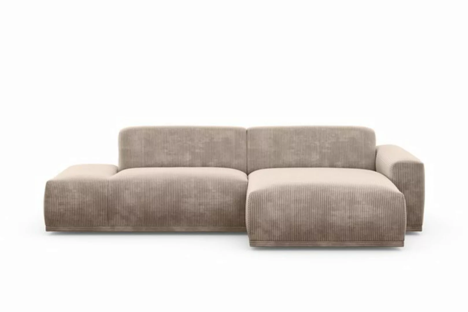 TRENDMANUFAKTUR Ecksofa Braga, aus 2 Teilen, moderner Cord-Stoff günstig online kaufen