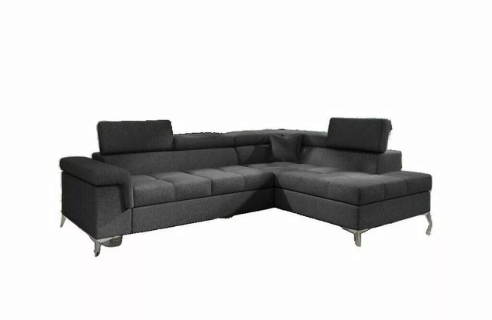 JVmoebel Ecksofa, Ecksofa L-Form Sofa Couch Design Polster Schlafsofa Texti günstig online kaufen