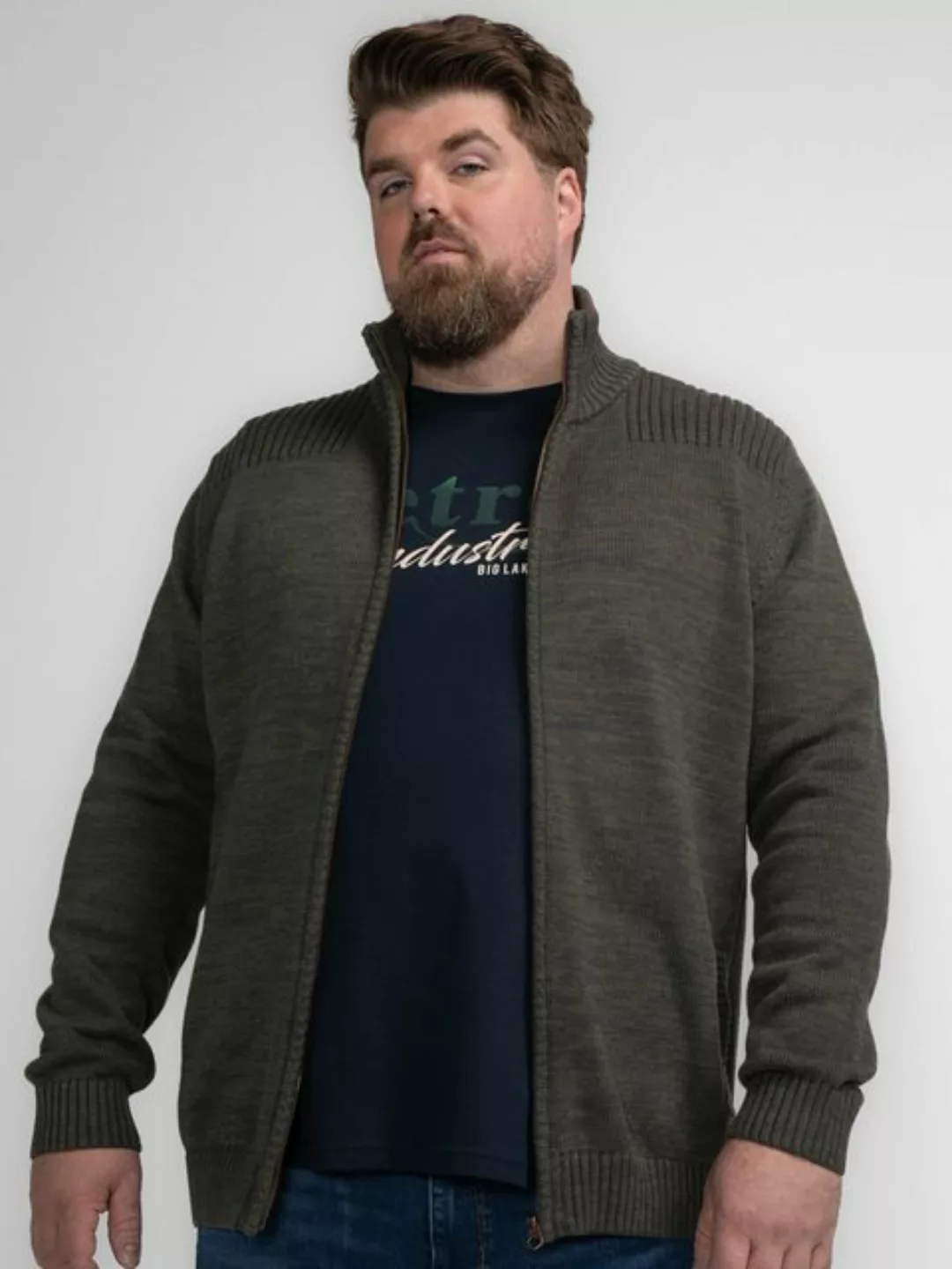 Petrol Industries Strickpullover Lässiger Cardigan in Plus Size Gambell günstig online kaufen