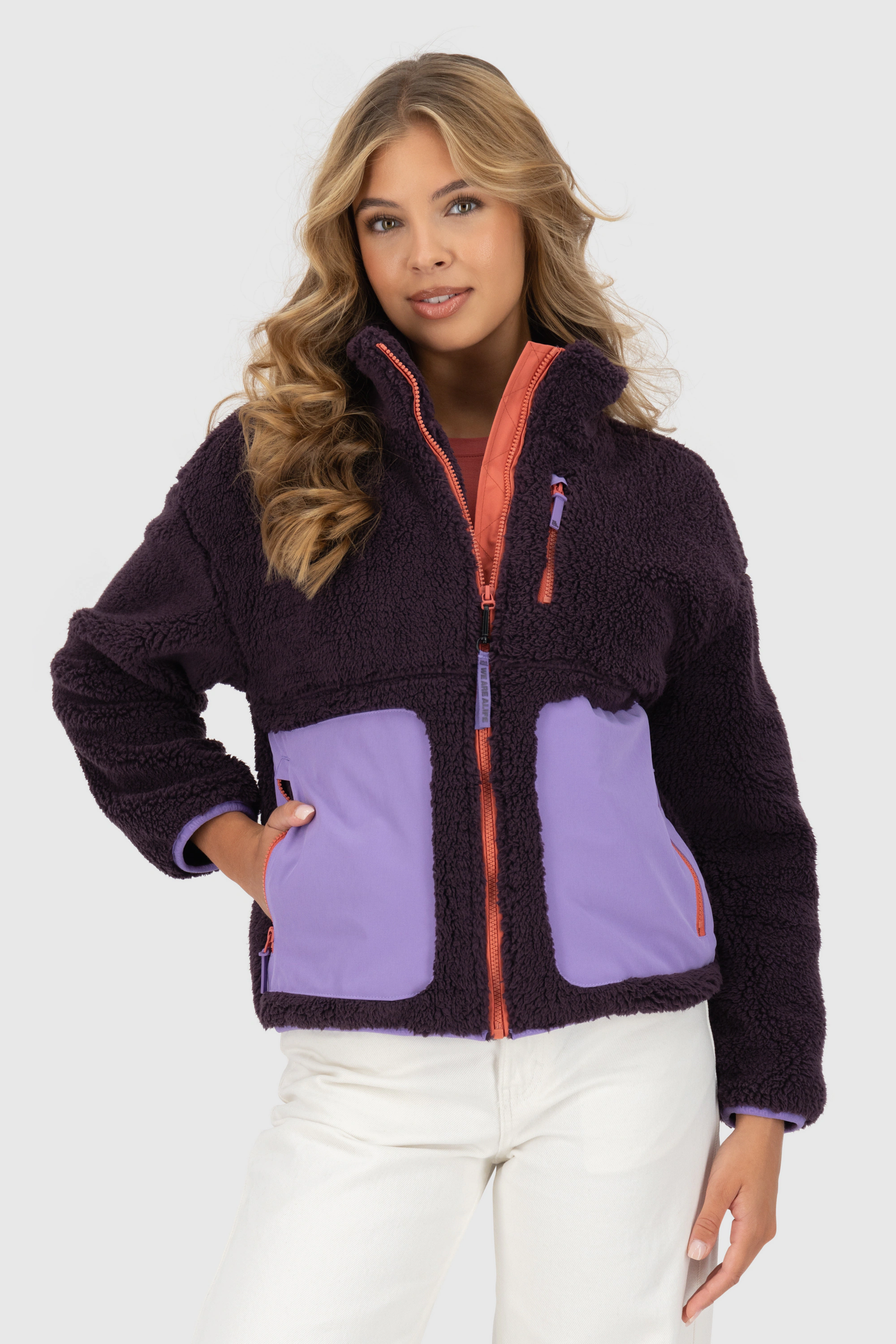 Alife & Kickin Winterjacke "Damen AnoukAK G", ohne Kapuze, Stylische Teddy günstig online kaufen