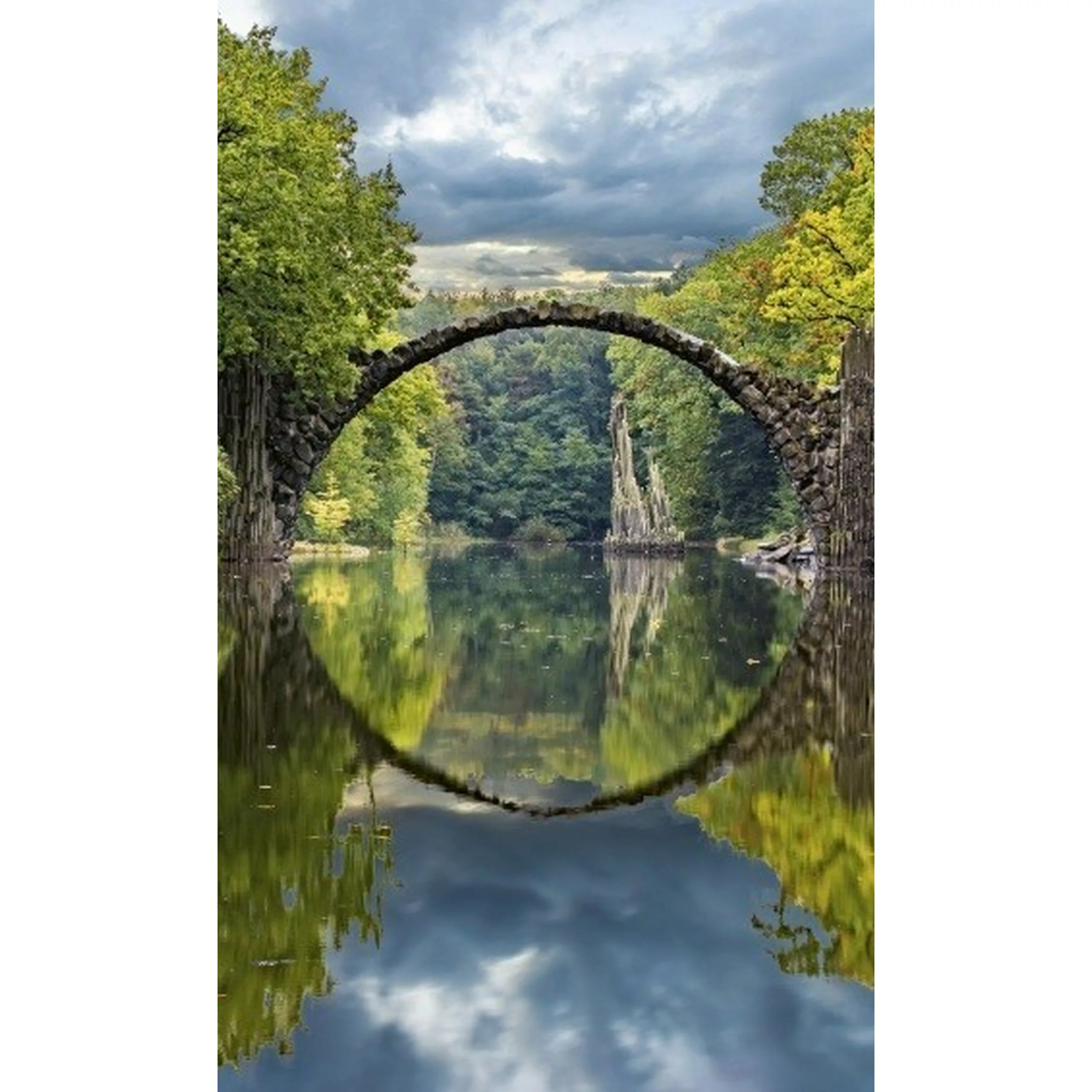 Fototapete ARCH BRIDGE | MS-2-0060 | Grün | Digitaldruck auf Vliesträger günstig online kaufen