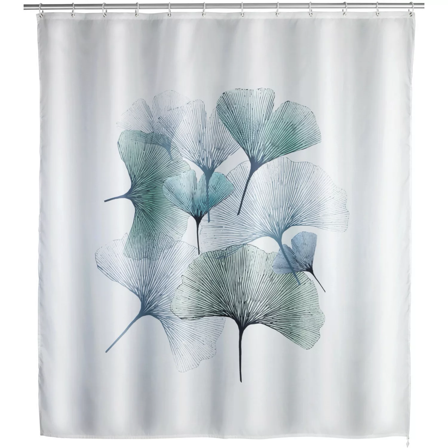 Wenko Anti-Schimmel Duschvorhang Ginkgo Polyester 180 cm x 200 cm günstig online kaufen