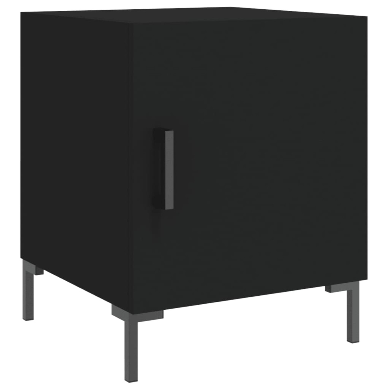 vidaXL Nachttisch Schwarz 40x40x50 cm Holzwerkstoff Modell 4 günstig online kaufen