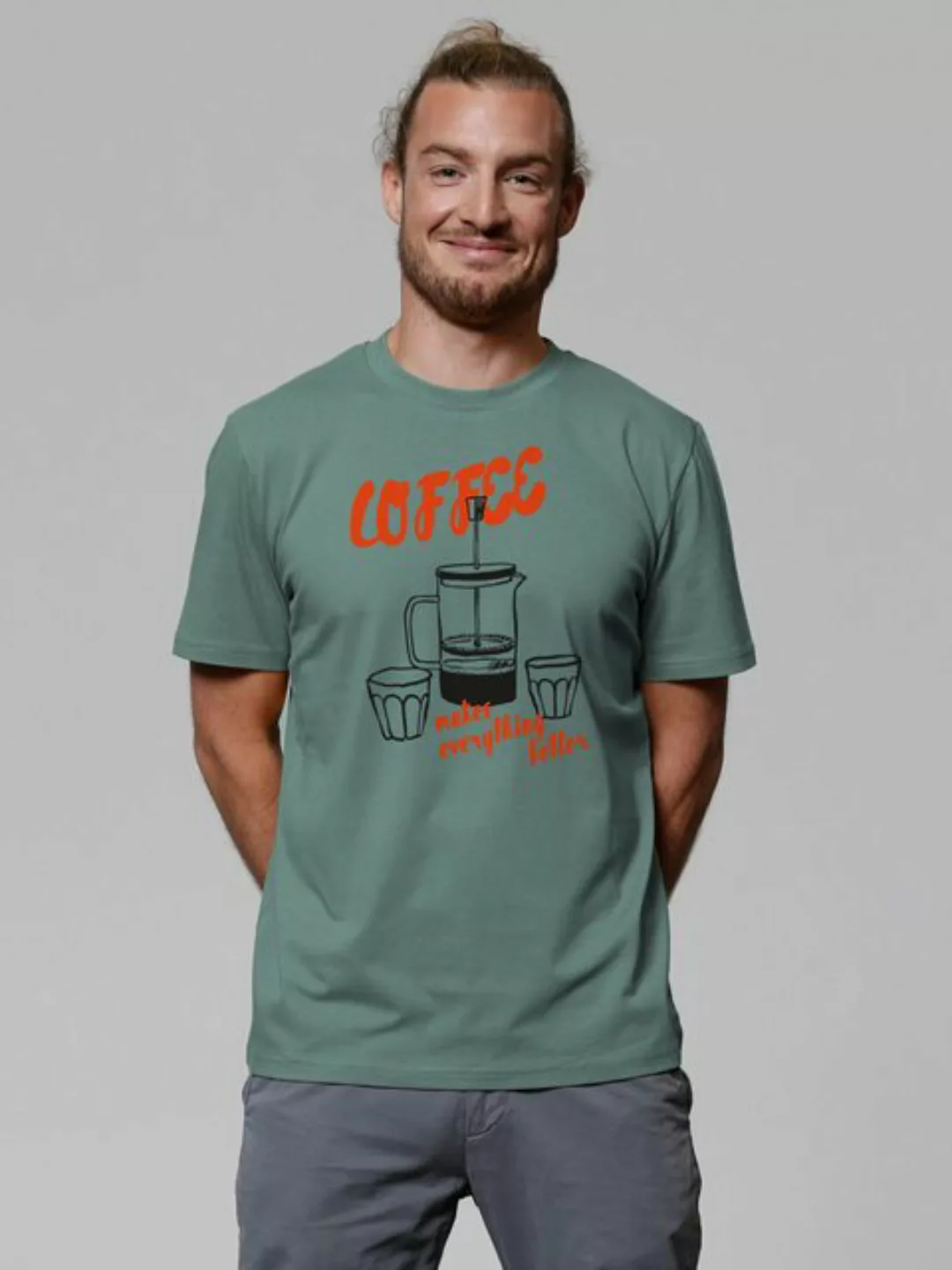 wat? Apparel T-Shirt Coffee makes everything better günstig online kaufen