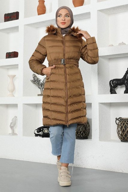 MODAMİHRAM Winterjacke Kunstpelz Kapuzen Puffer Jacke günstig online kaufen