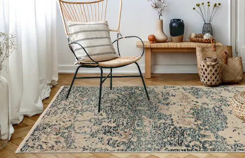 Kayoom Teppich »Charin 325«, rechteckig, 3,5 mm Höhe, Used-Look, pflegeleic günstig online kaufen