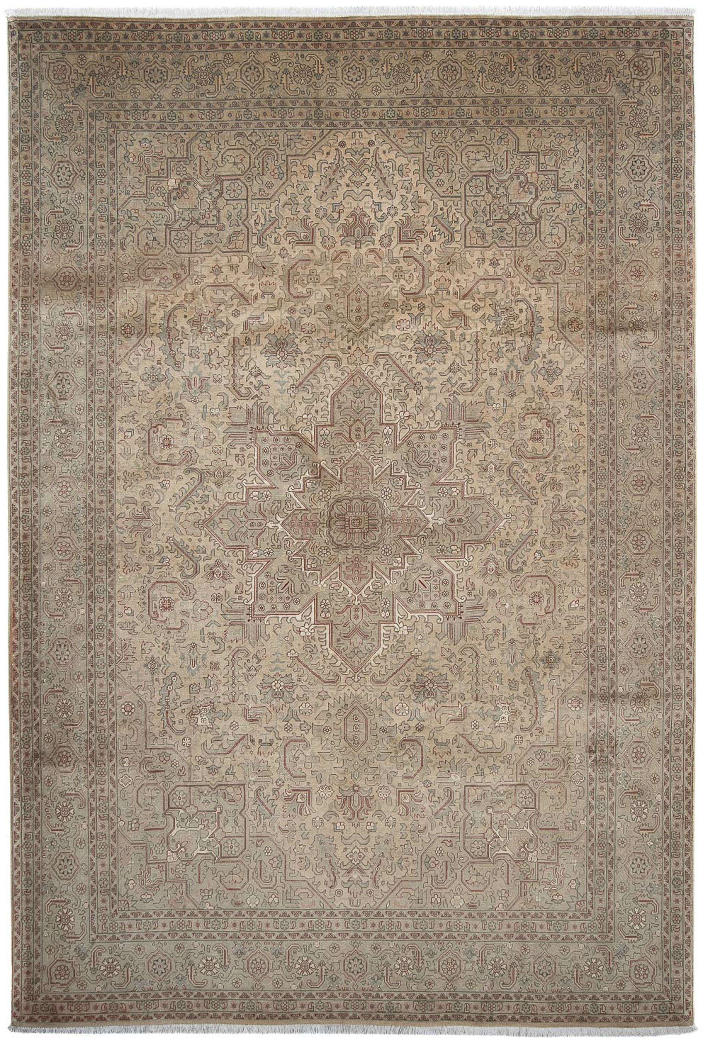 morgenland Orientteppich »Perser - Täbriz - Royal - 296 x 198 cm - hellbrau günstig online kaufen