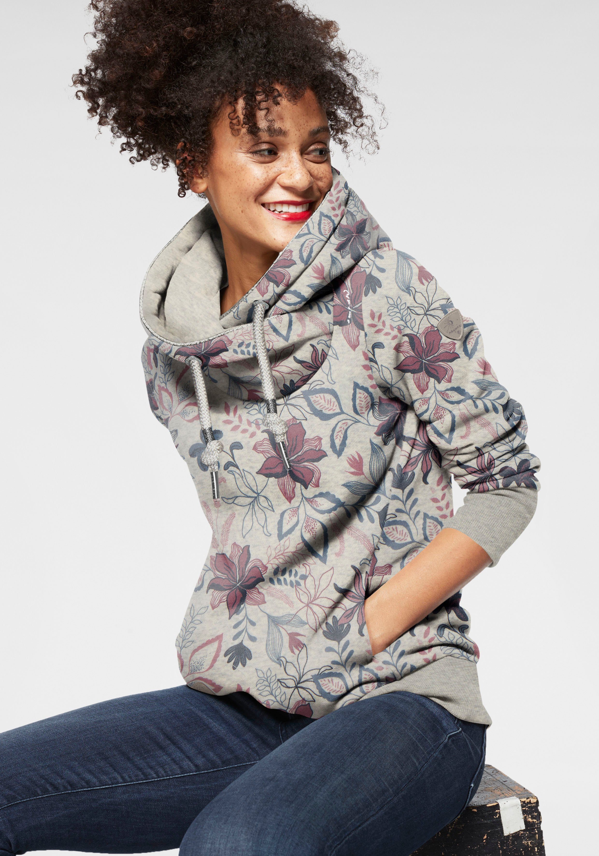 Ragwear Kapuzensweatshirt GRIPY FLOWERS O Hoodie günstig online kaufen