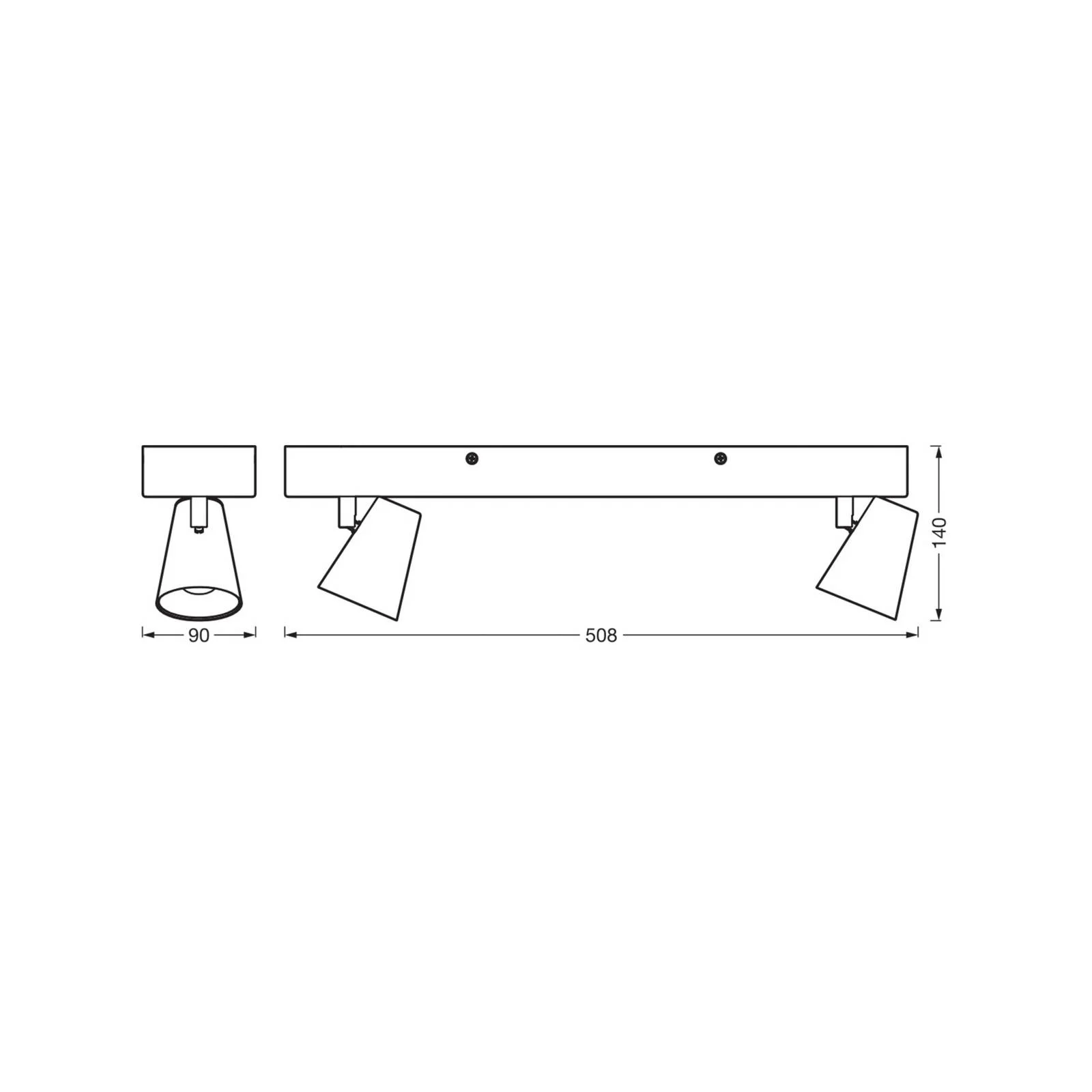 OSRAM LED-Deckenleuchte NEPTUNE CLICK-SELECT, 2 Spots, weiß günstig online kaufen