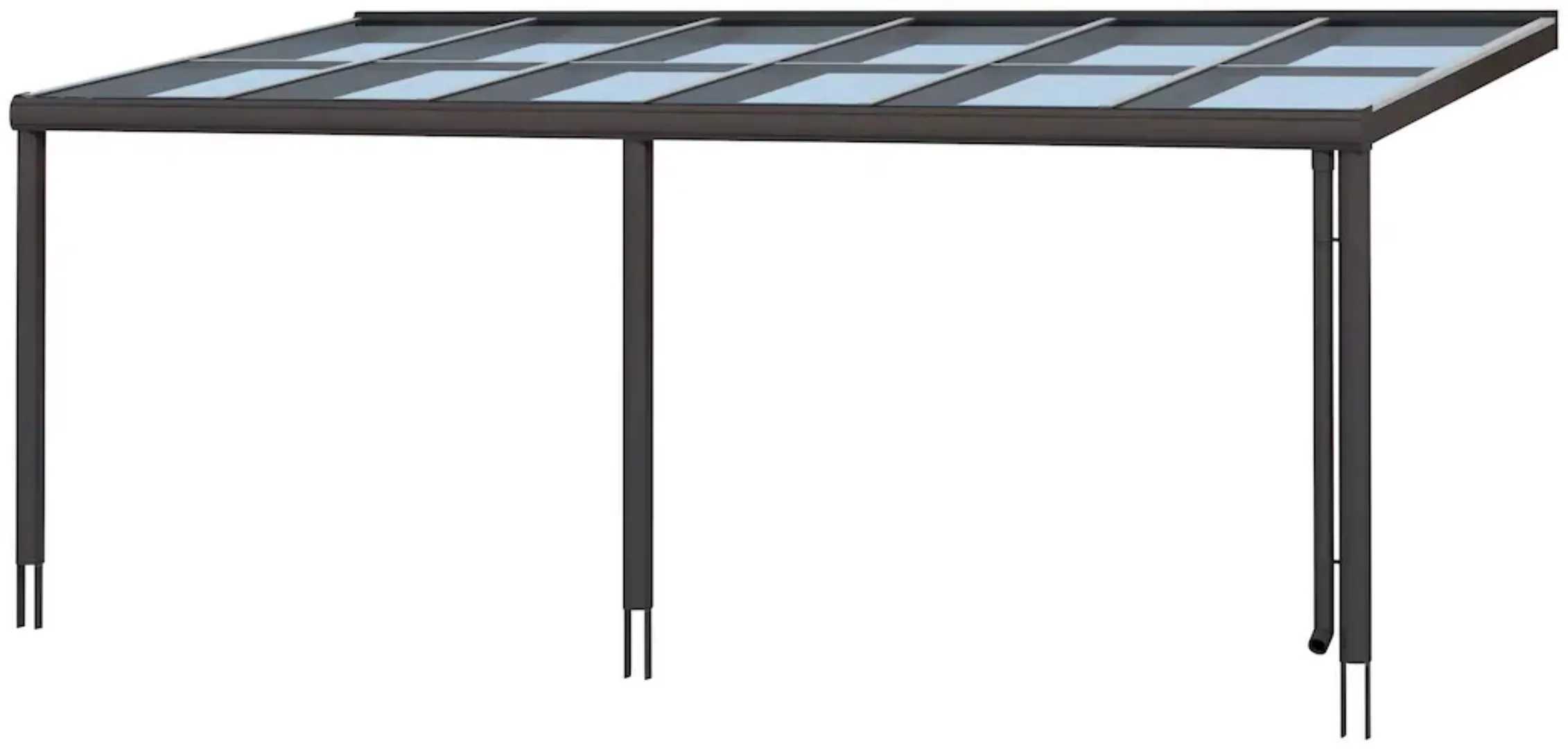 Skan Holz Terrassenüberdachung Monza 648 x 257 cm Aluminium Anthrazit günstig online kaufen