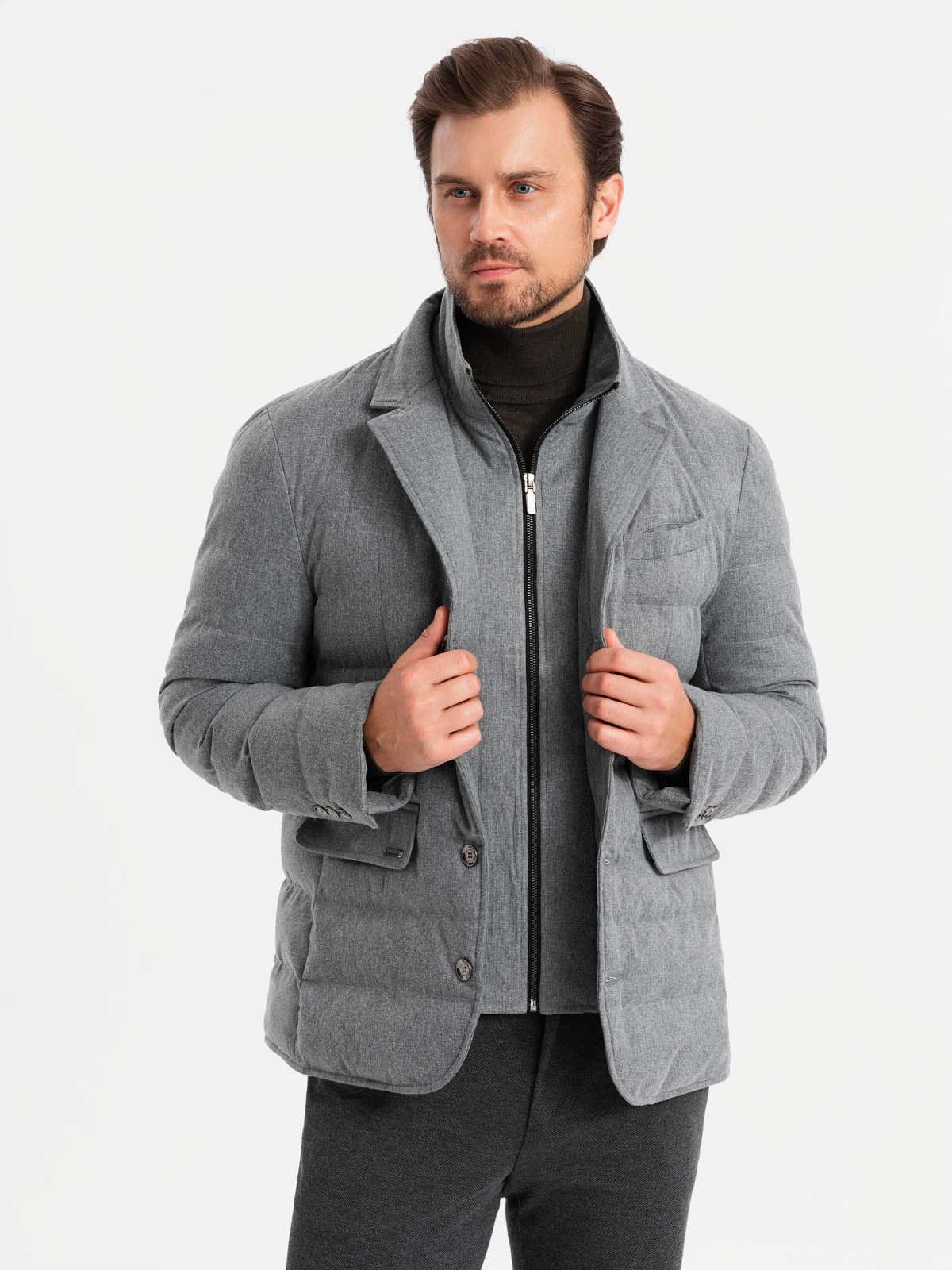 OMBRE Steppjacke Herrenjacke in Sakkoschnitt und günstig online kaufen