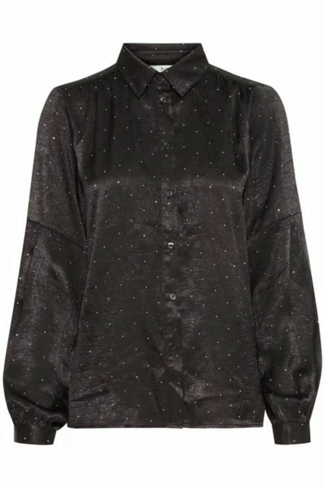 b.young Langarmbluse BYHALLE SHIRT - glänzende Bluse mit Strass-Details günstig online kaufen