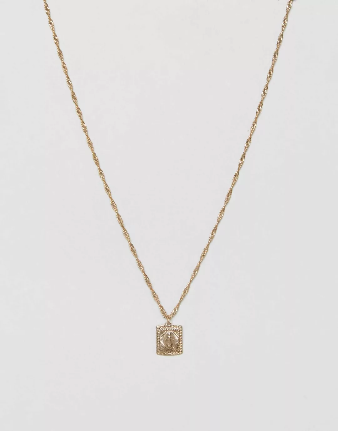 ASOS DESIGN – Goldfarbene Halskette mit antikem Medaillon günstig online kaufen