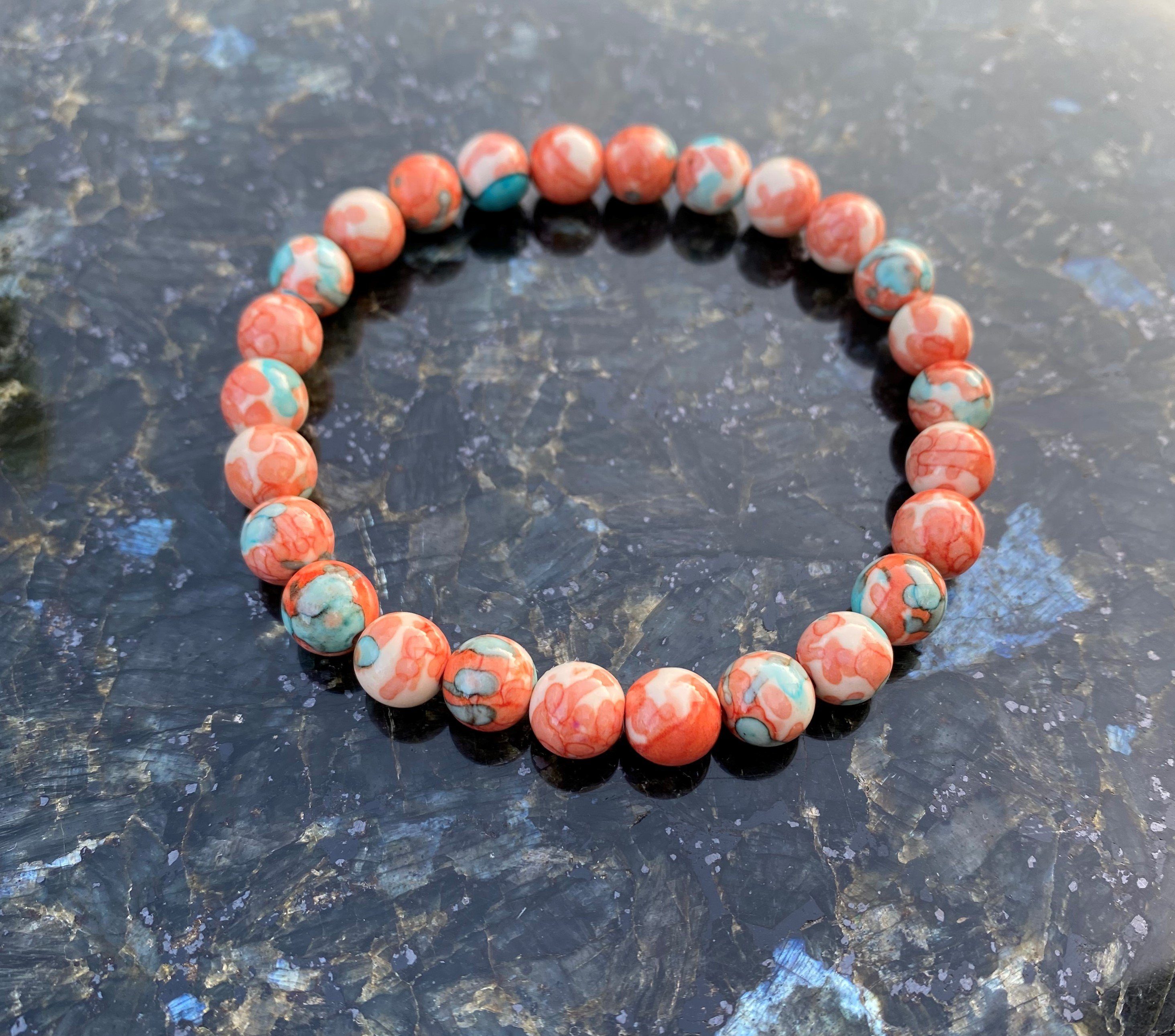 NAHLE Perlenarmband Armband Jaspis Naturstein Armband günstig online kaufen