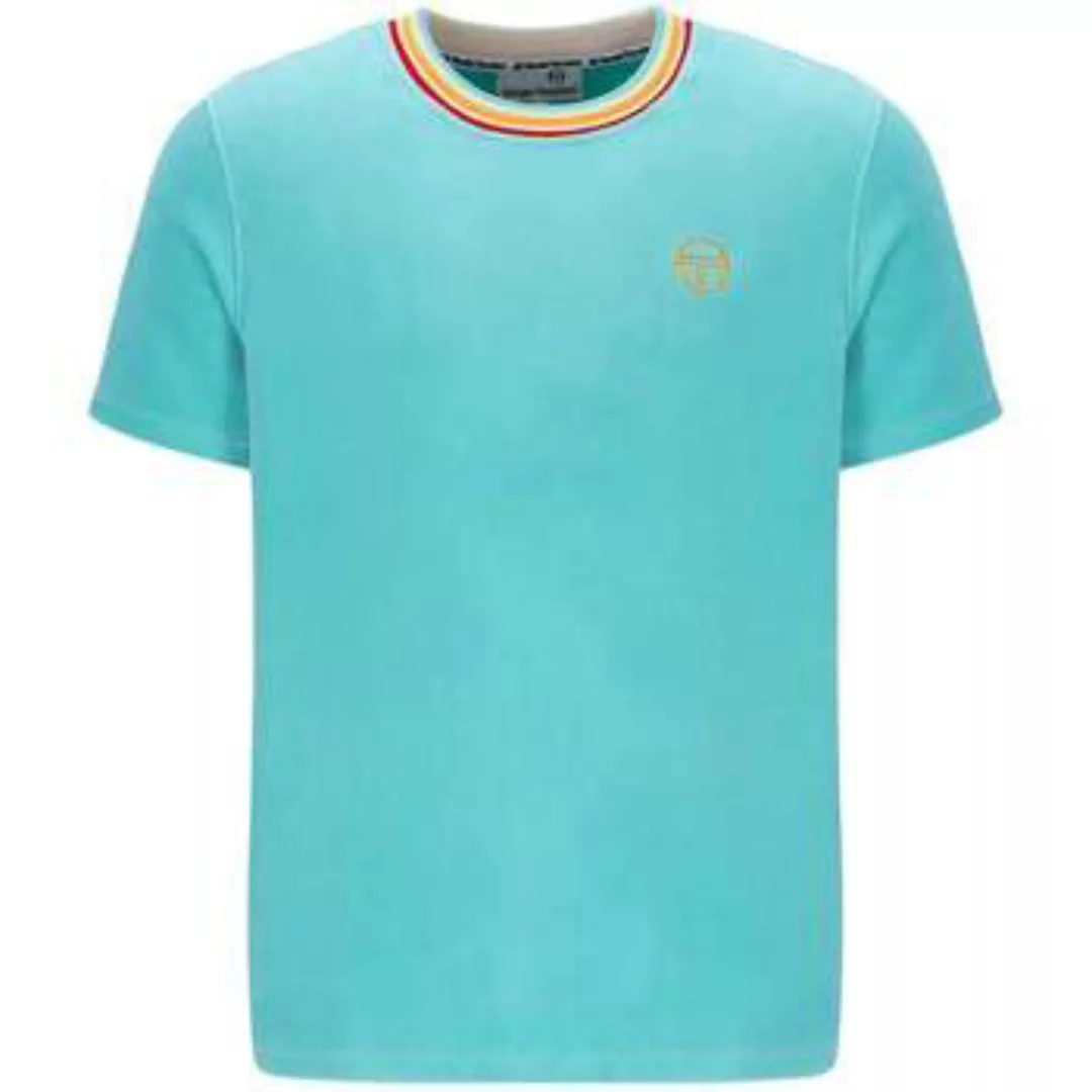 Sergio Tacchini  T-Shirts & Poloshirts Slice Velour T-Shirt Pool Blue günstig online kaufen