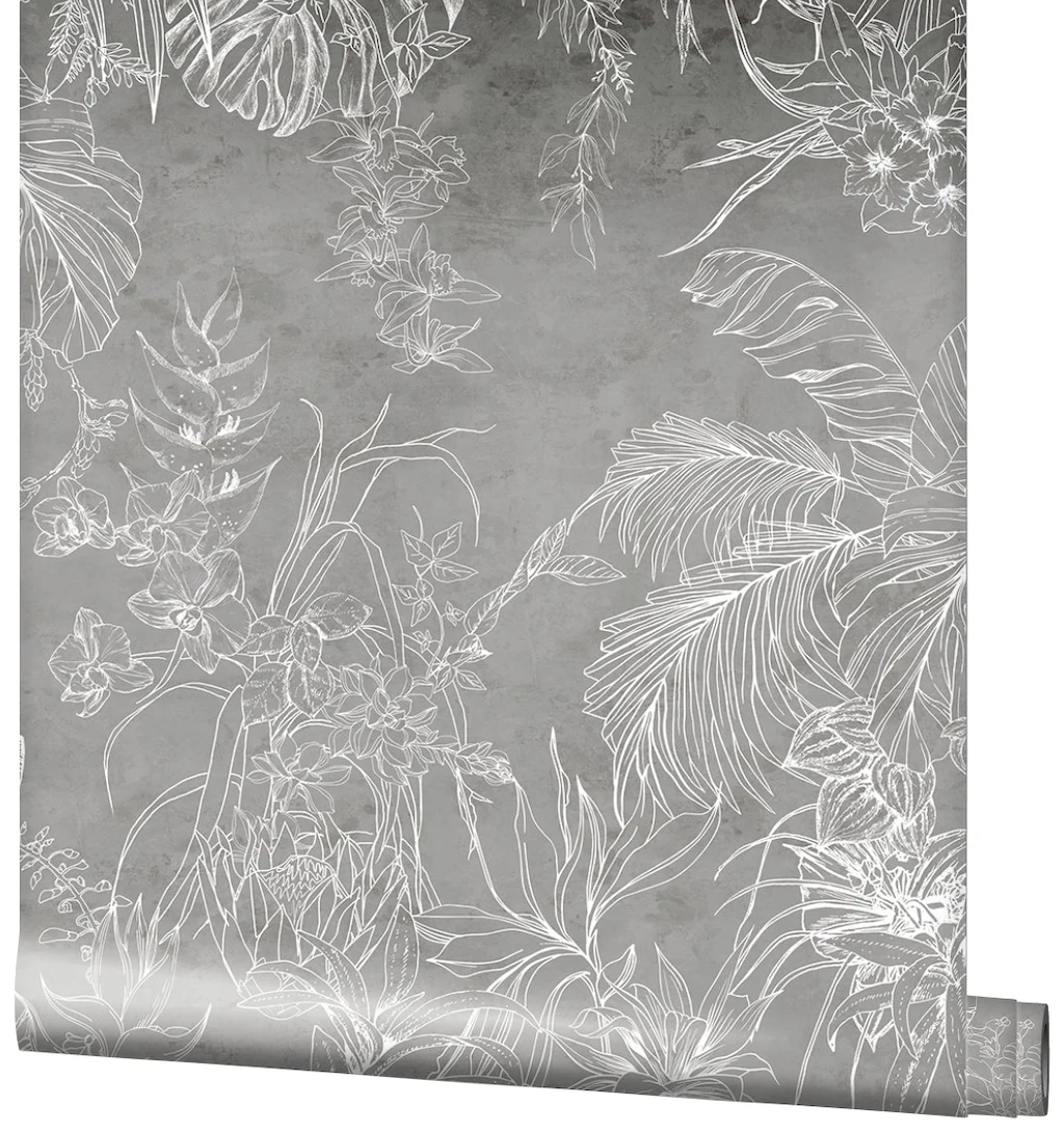 Schöner Wohnen Vliestapete 2 DD Floral Braun-Weiß 270 x 212 cm FSC® günstig online kaufen