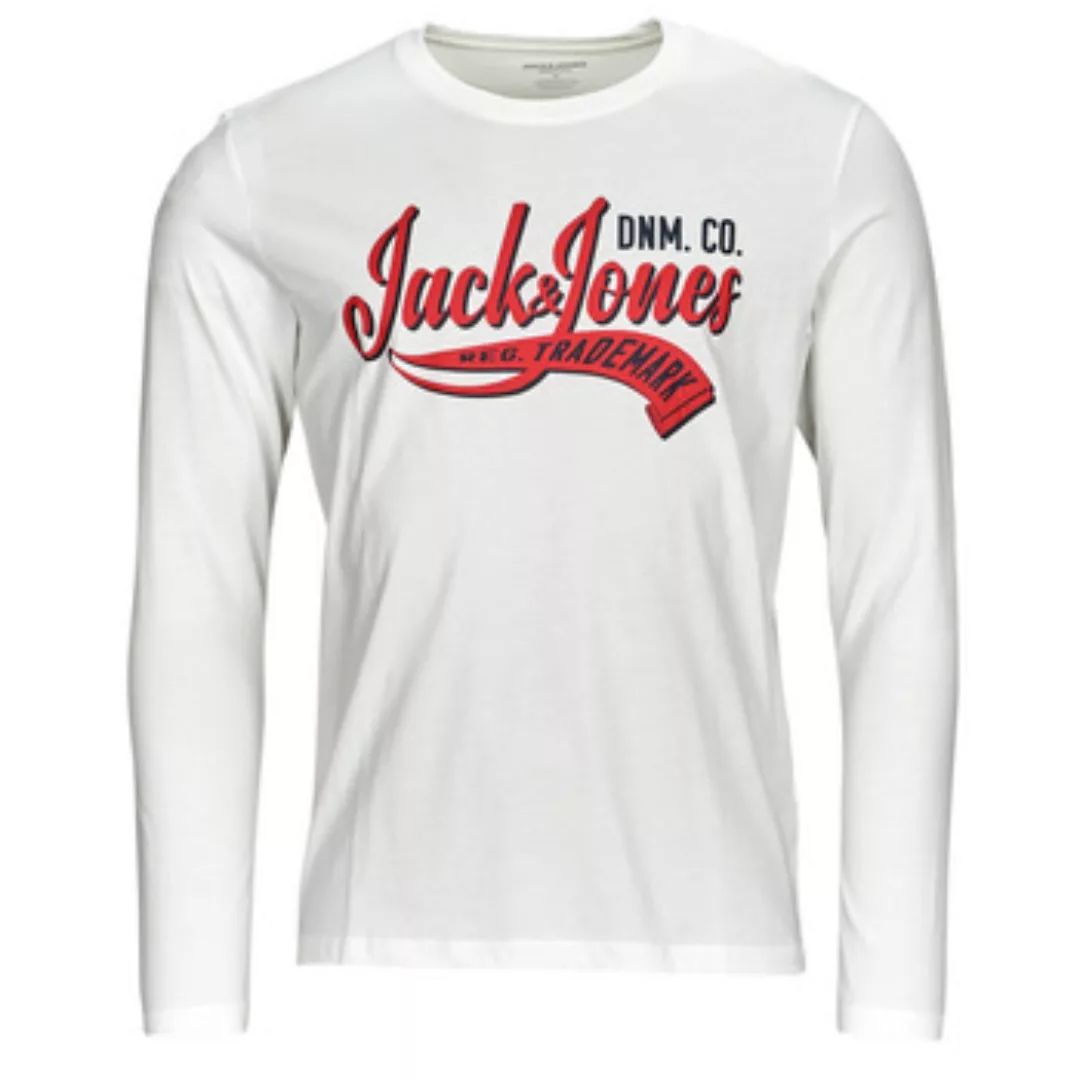 Jack & Jones  Langarmshirt JJELOGO TEE LS O-NECK 2 COL AW23 SN günstig online kaufen