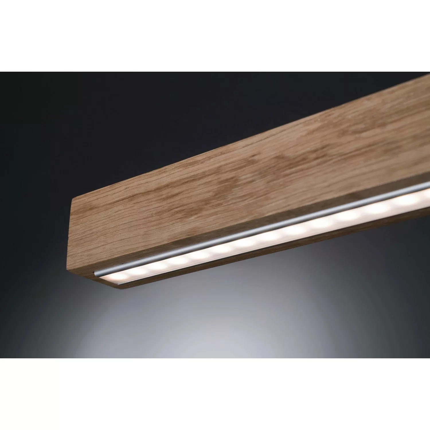 Fischer & Honsel LED-Pendelleuchte Straßburg 1x 24 W Holz 2400 lm günstig online kaufen