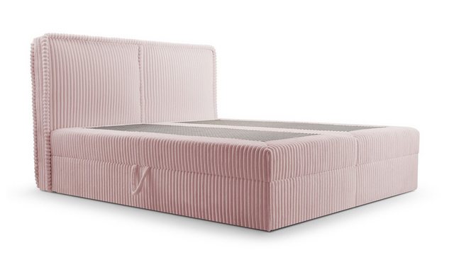 MOEBLO Boxspringbett Bett 04 (Bonell, Topper, Doppelbett gepolstertes Kopft günstig online kaufen