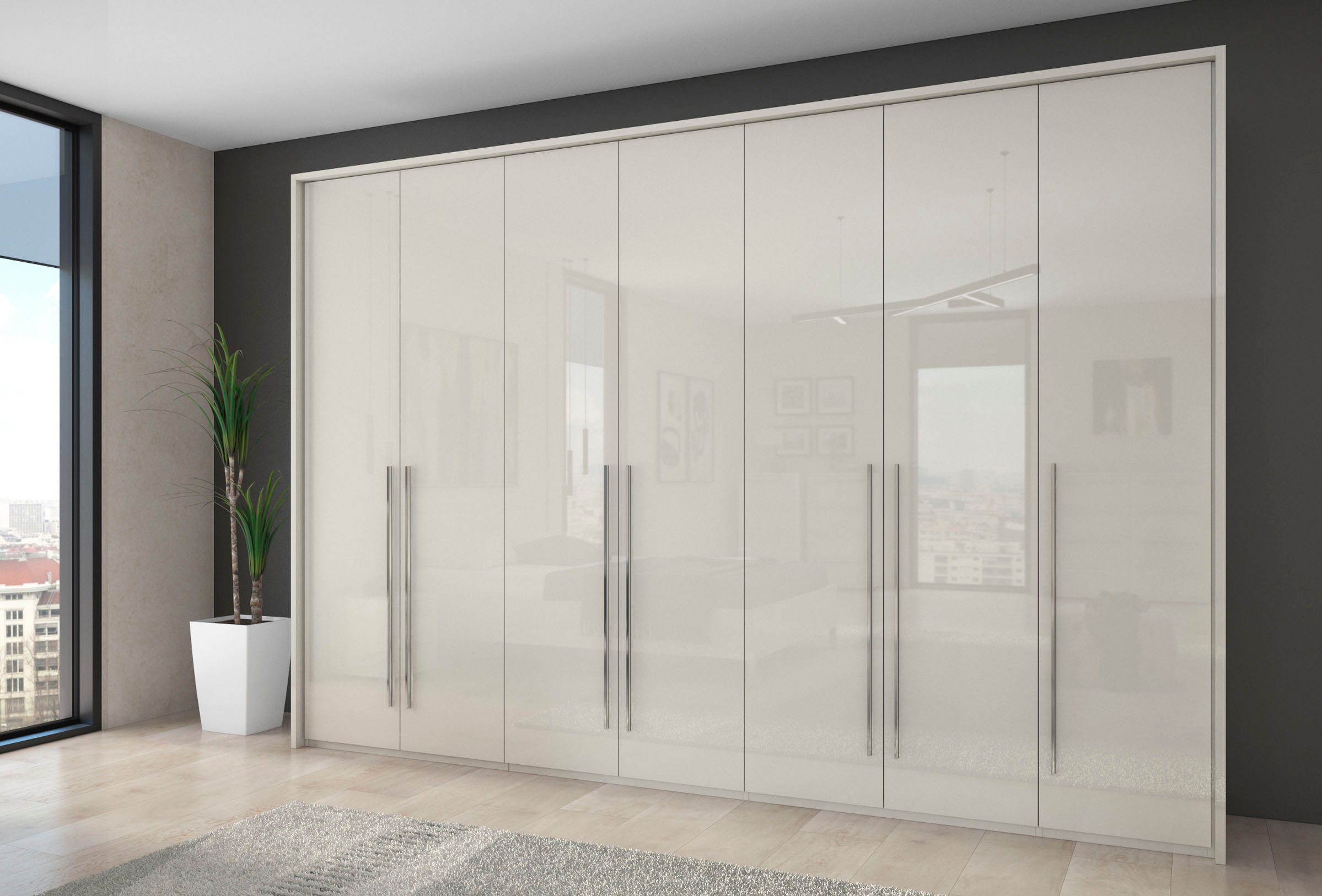 Places of Style Kleiderschrank "Piano, inklusive Rahmen und Beleuchtung, so günstig online kaufen