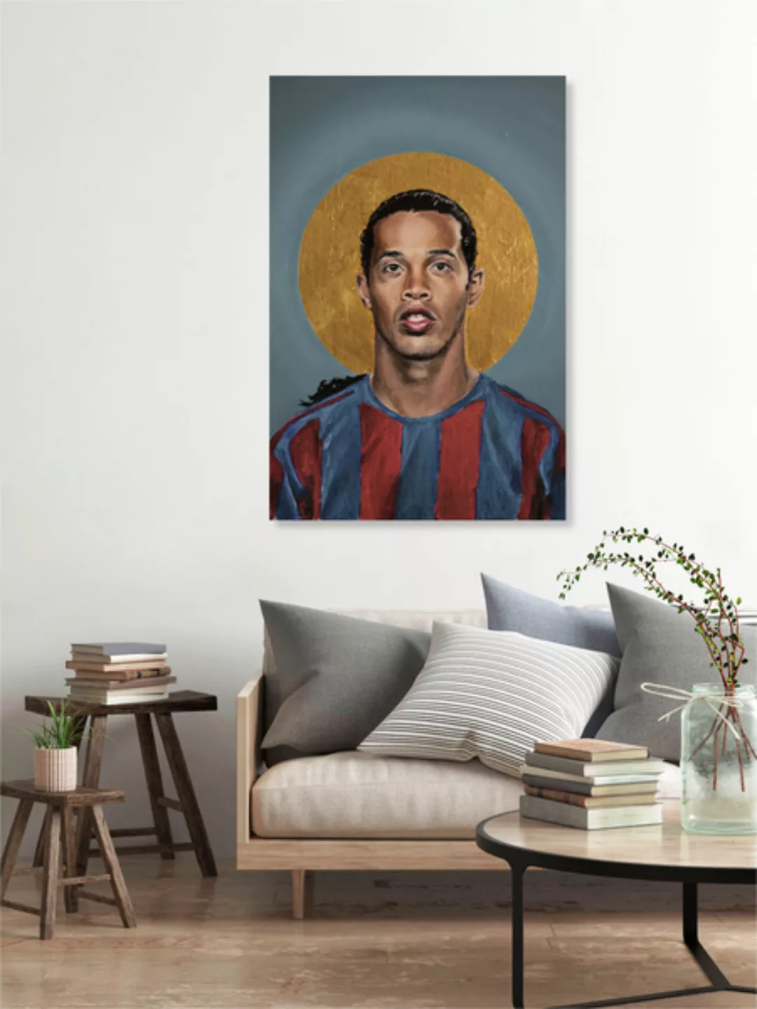 Poster / Leinwandbild - Ronaldinho günstig online kaufen