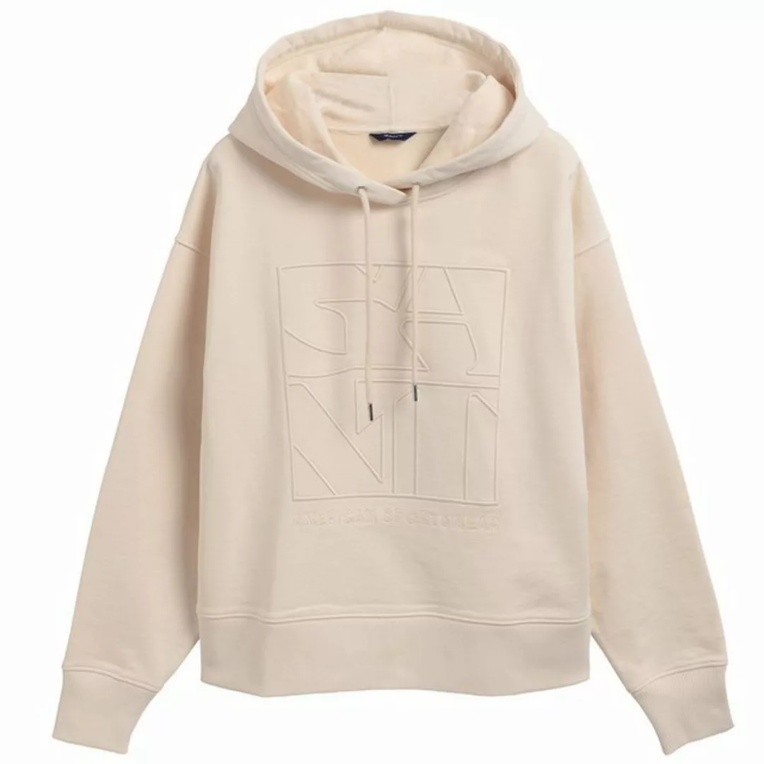 Gant Sweater Damen Sweat Hoodie - D2. Tonal EMB Quadrat günstig online kaufen