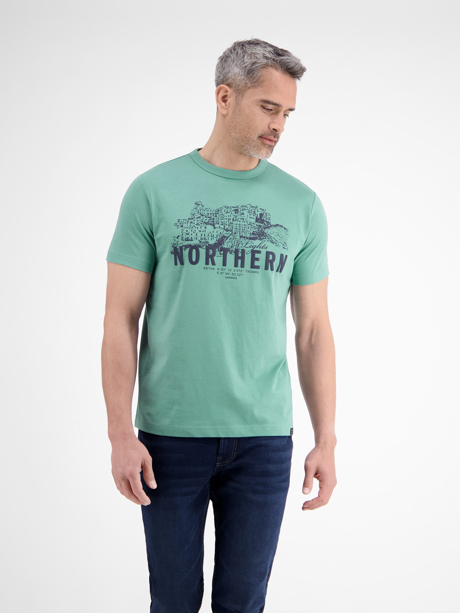 LERROS T-Shirt LERROS Unifarbenes T-Shirt mit günstig online kaufen