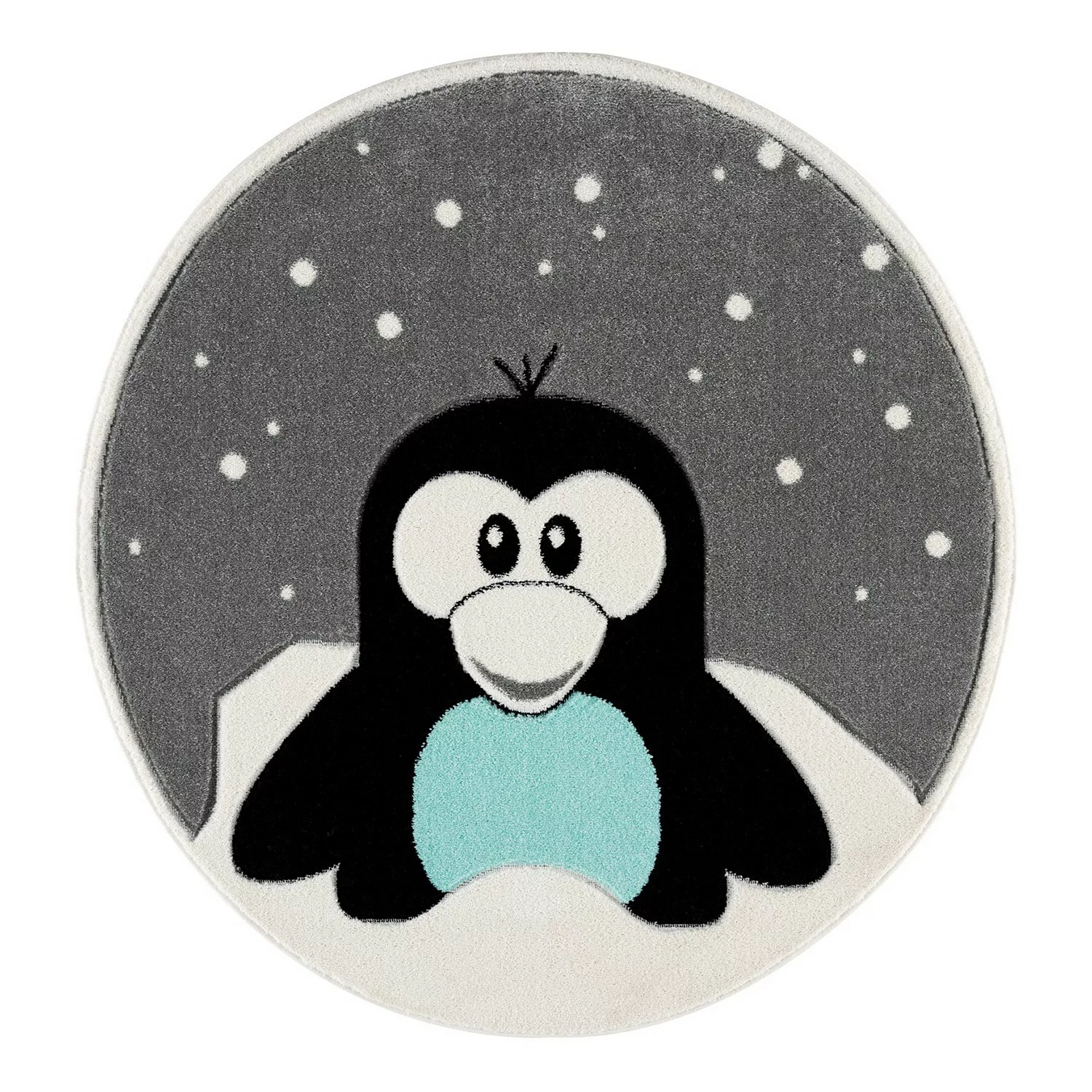 home24 Kinderteppich Pinguin Elliot Rund günstig online kaufen