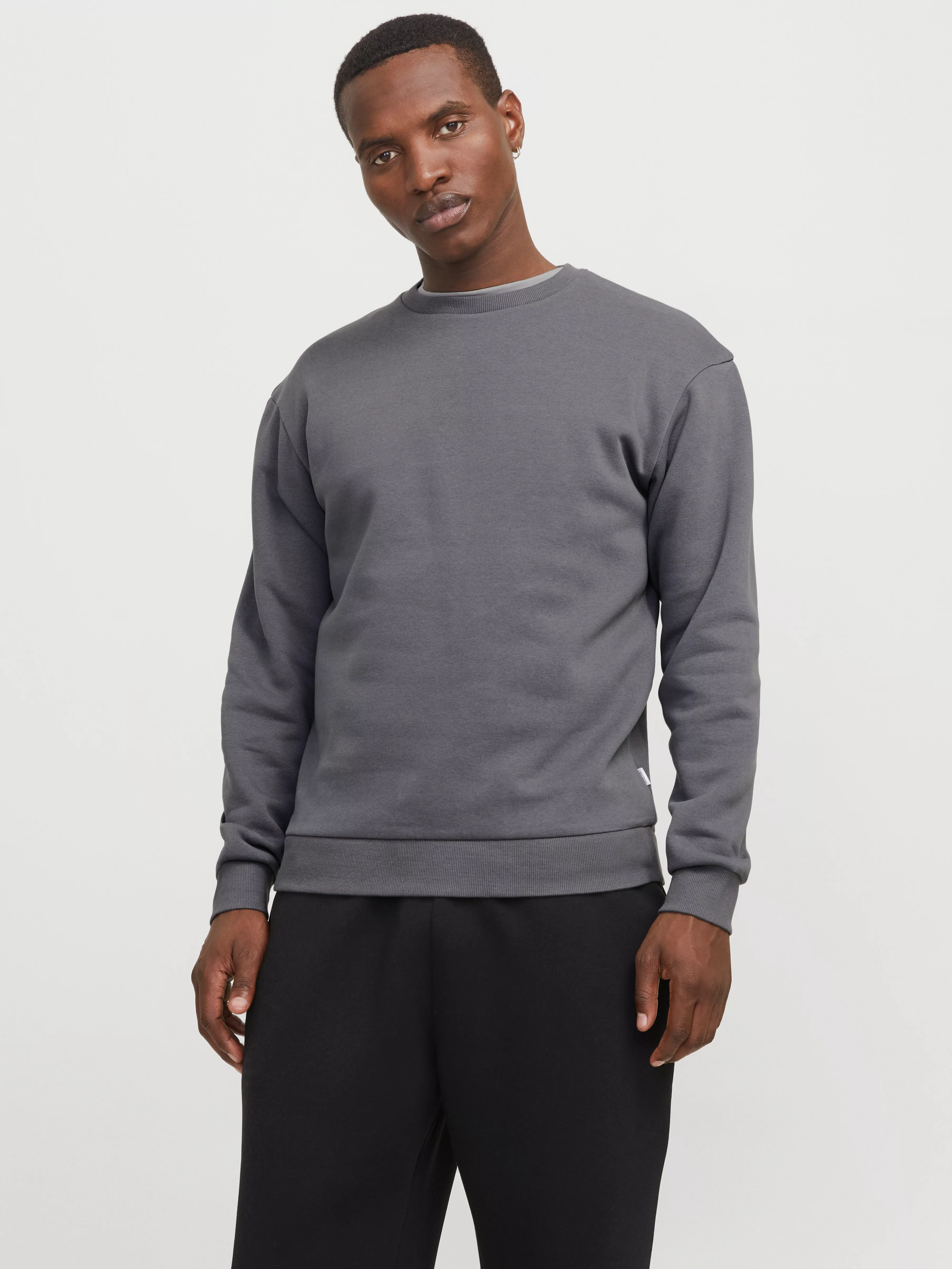 Jack & Jones Sweatshirt "JJEBRADLEY SWEAT CREW NOOS", mit Rippbündchen günstig online kaufen