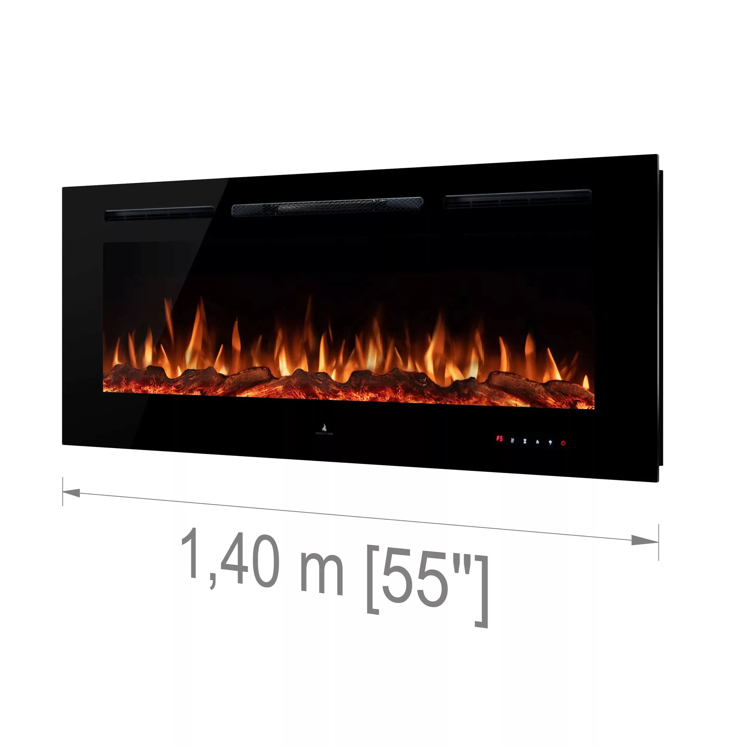 Noble Flame Paris schwarz 1400 [Elektrokamin Wandeinbau/wandhängend] günstig online kaufen