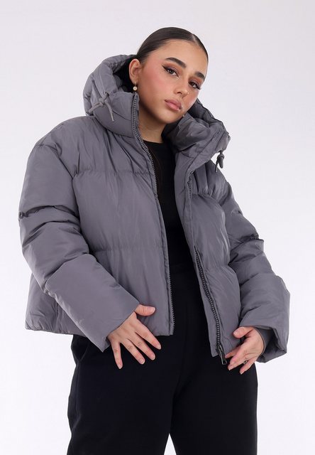 YC Fashion & Style Steppjacke "Wattierte Kurzjacke mit Kapuze" Basic günstig online kaufen