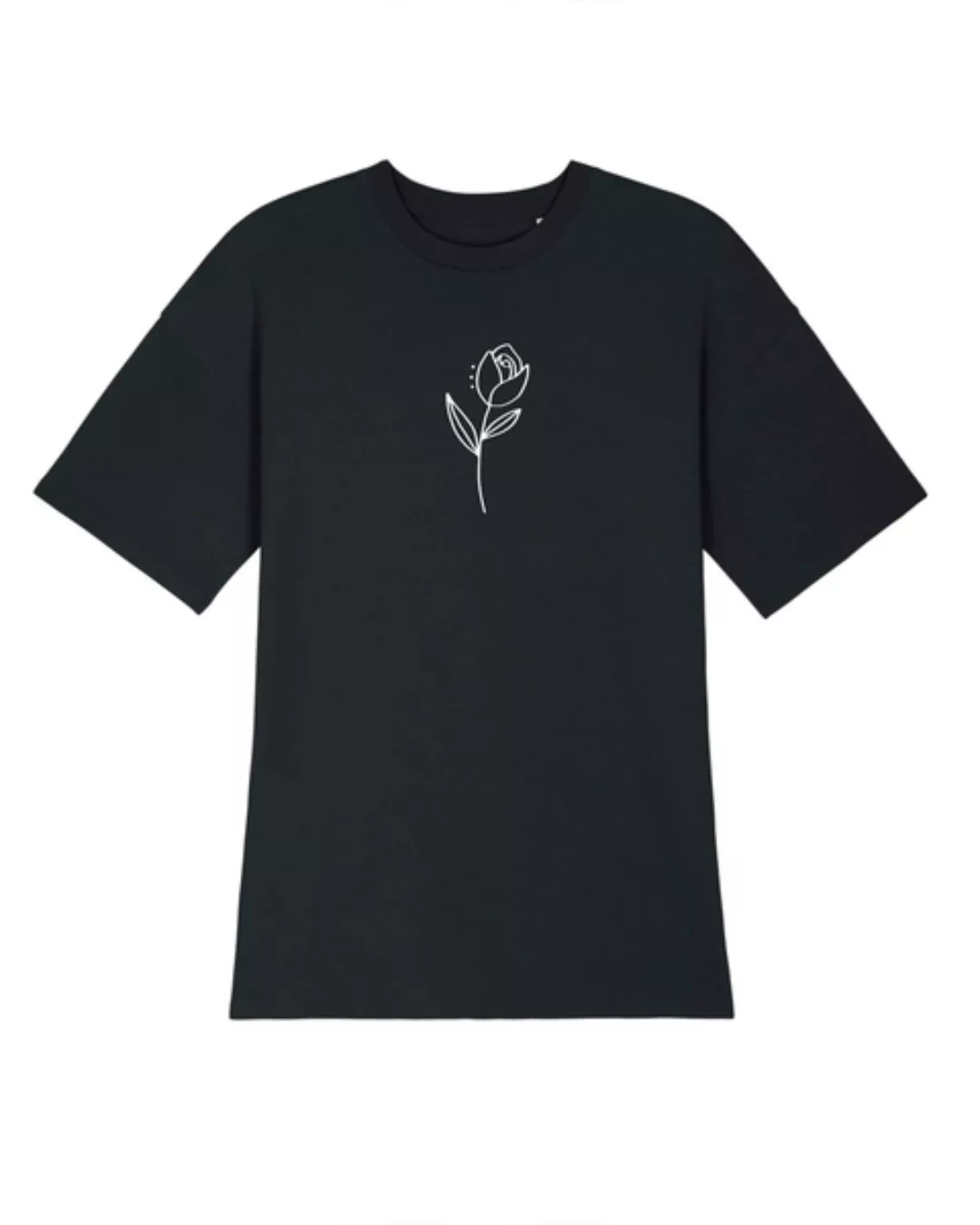 Bio Damen Oversize T-shirt-kleid "Flower" günstig online kaufen