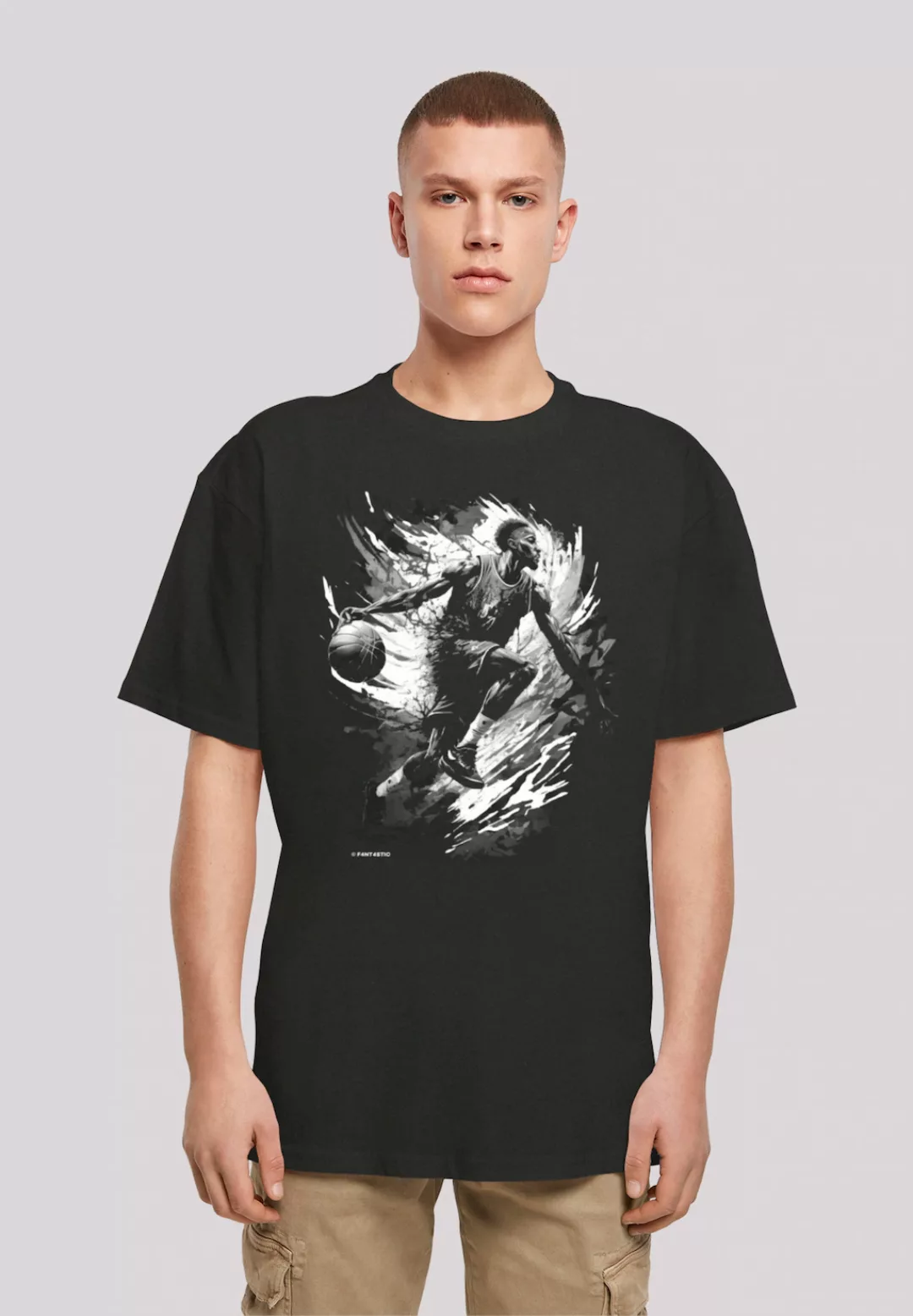 F4NT4STIC T-Shirt "Basketball Splash Sport OVERSIZE TEE", Print günstig online kaufen