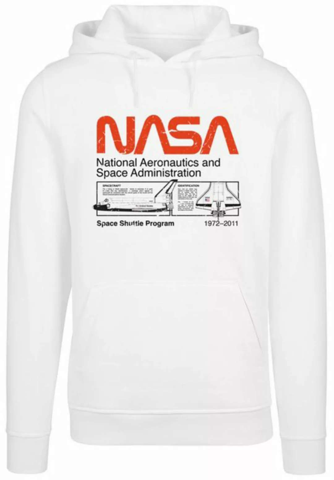 F4NT4STIC Sweatshirt NASA Classic Space Shuttle White Herren,Premium Merch, günstig online kaufen