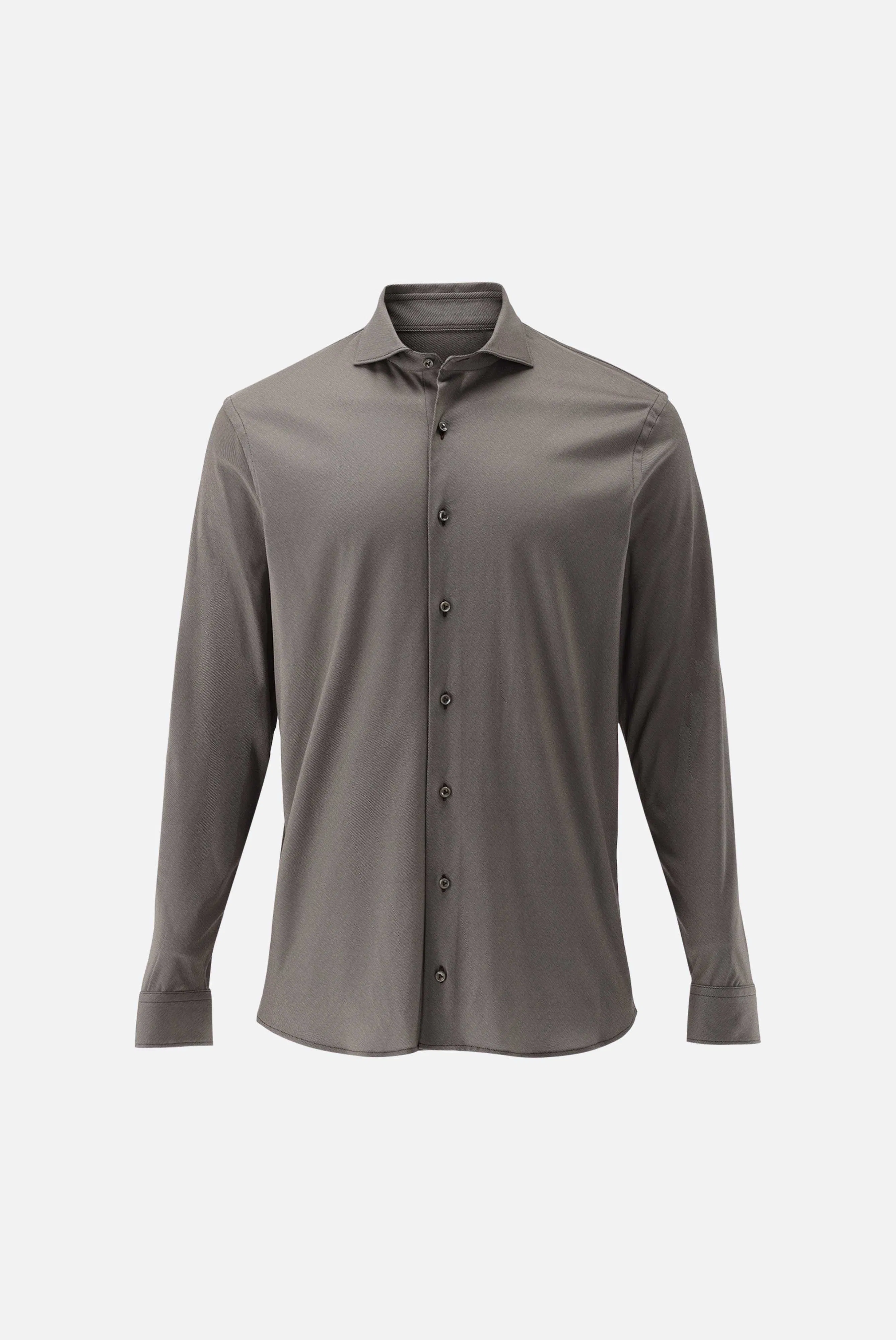 Jersey Hemd mit Twill Druck Tailor Fit günstig online kaufen