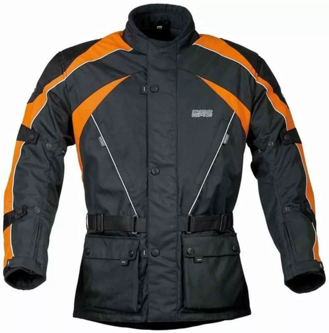 Germas Motorradjacke Twister, Schwarz/Orange, XXS günstig online kaufen