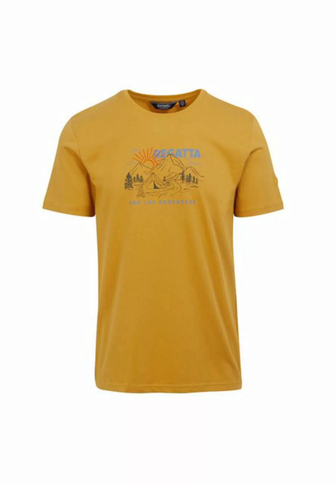 Regatta T-Shirt Regatta Herren Cline VIII Baumwoll T-Shirt mit Gra günstig online kaufen