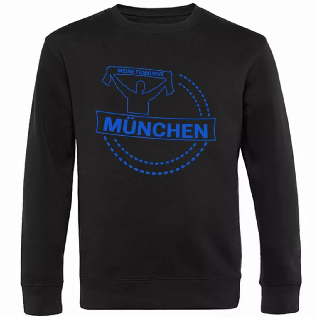 multifanshop Sweatshirt München blau - Meine Fankurve - Pullover günstig online kaufen