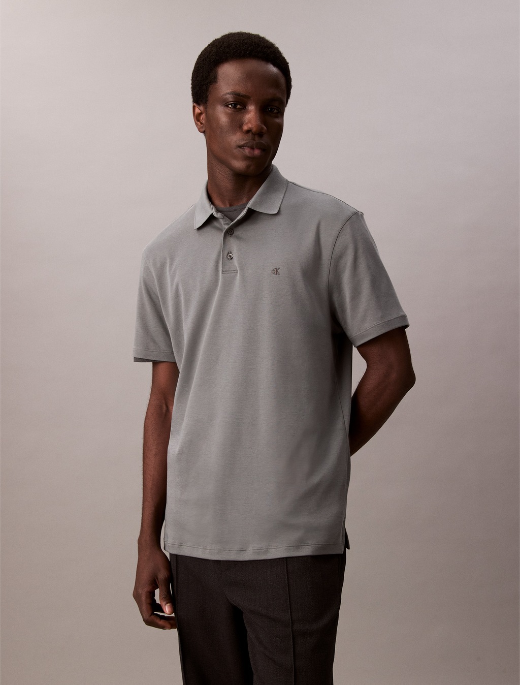 Calvin Klein Poloshirt "SS SUPIMA CHEST EMB POLO", Mit Rundhalsausschnitt günstig online kaufen