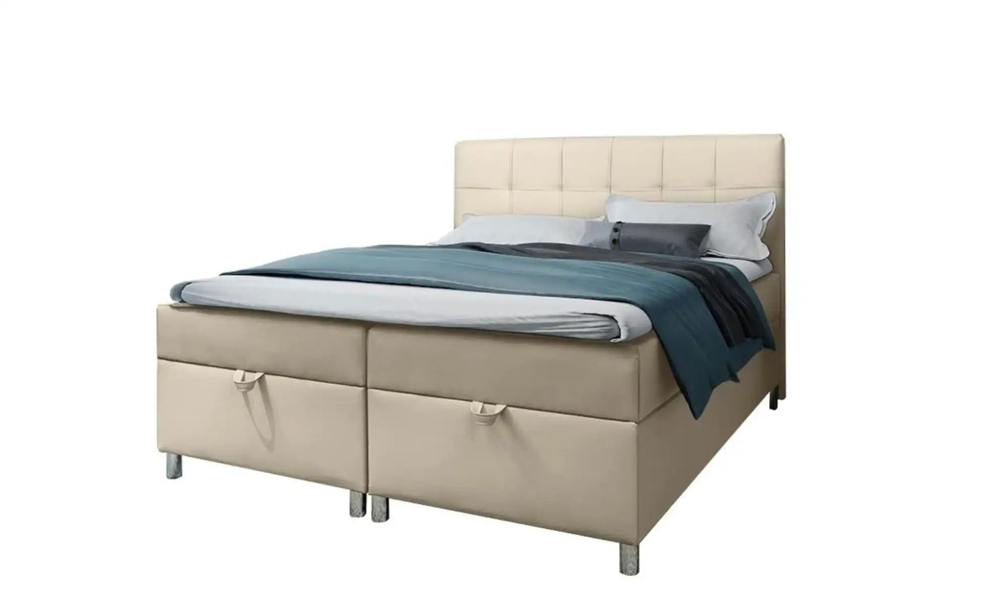 Boxbett mit Bettkasten Malabo ¦ creme ¦ Maße (cm): B: 140 H: 110 Betten > P günstig online kaufen