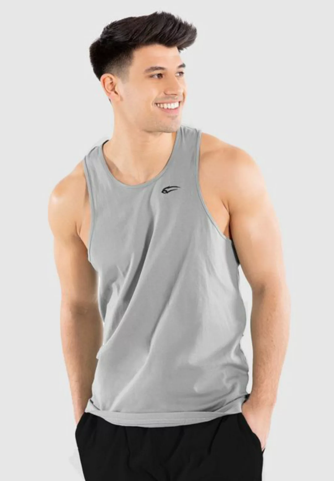 Smilodox Tanktop Alfie 100% Baumwolle günstig online kaufen