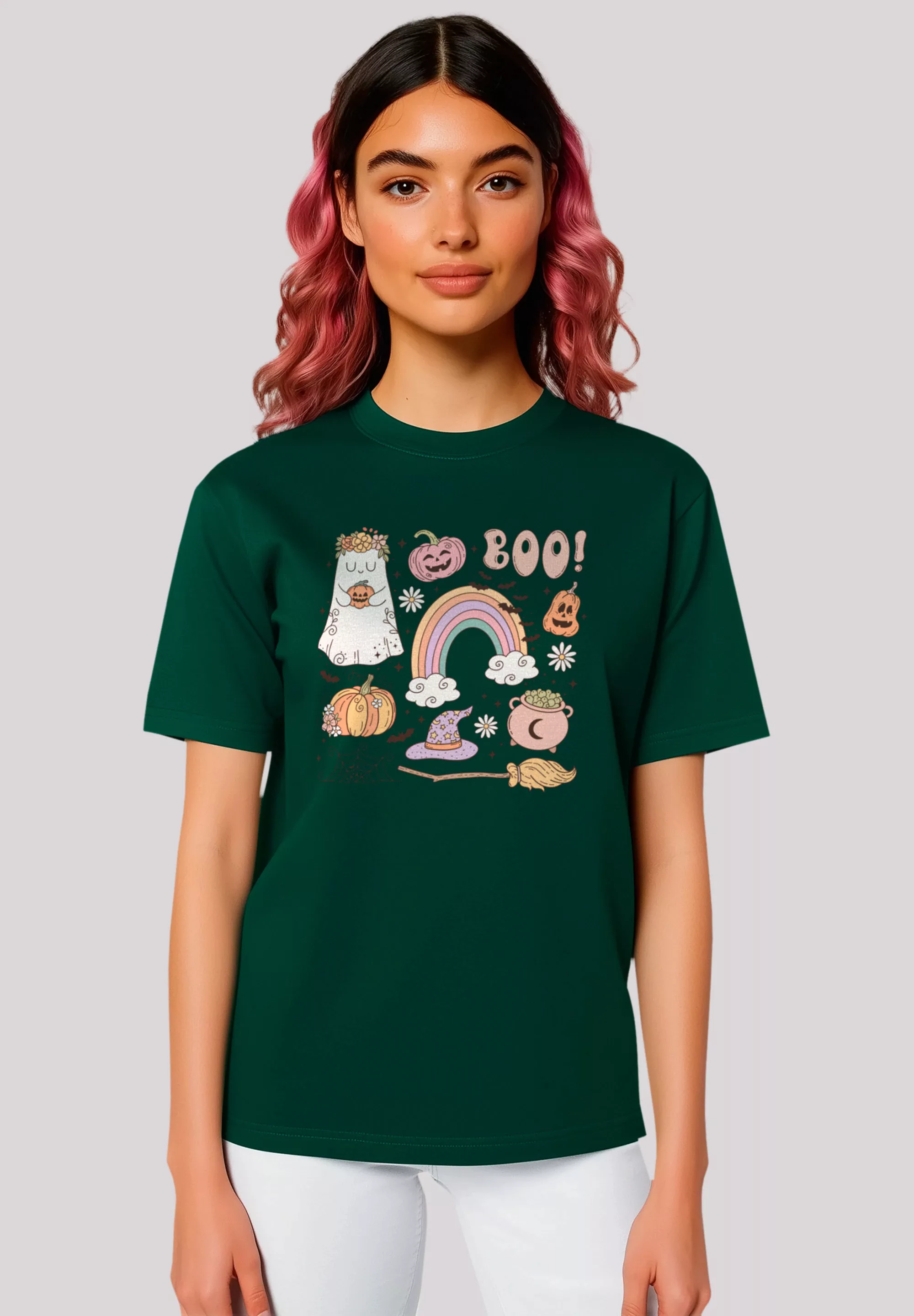 F4NT4STIC T-Shirt "Retro Halloween Boo", Premium Qualität, Unisex Schnitt günstig online kaufen