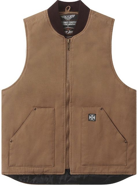 West Coast Choppers Kurzjacke Heavy Duty Workvest - Frontier Brown günstig online kaufen