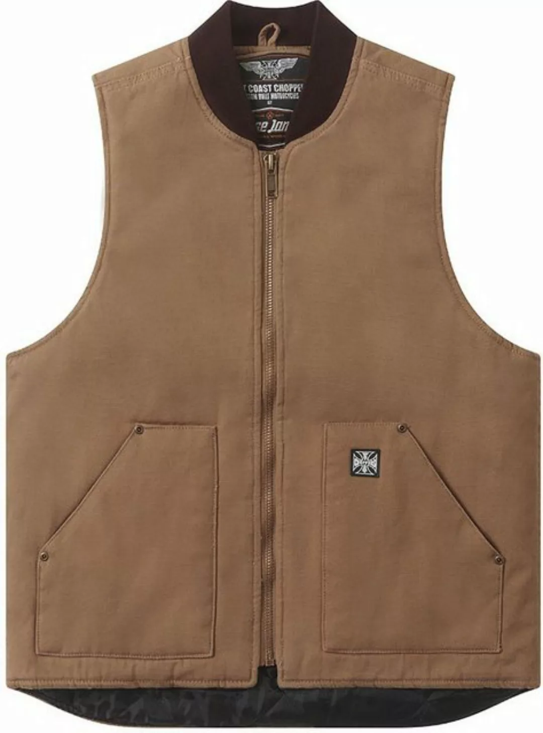 West Coast Choppers Kurzjacke Heavy Duty Workvest - Frontier Brown günstig online kaufen