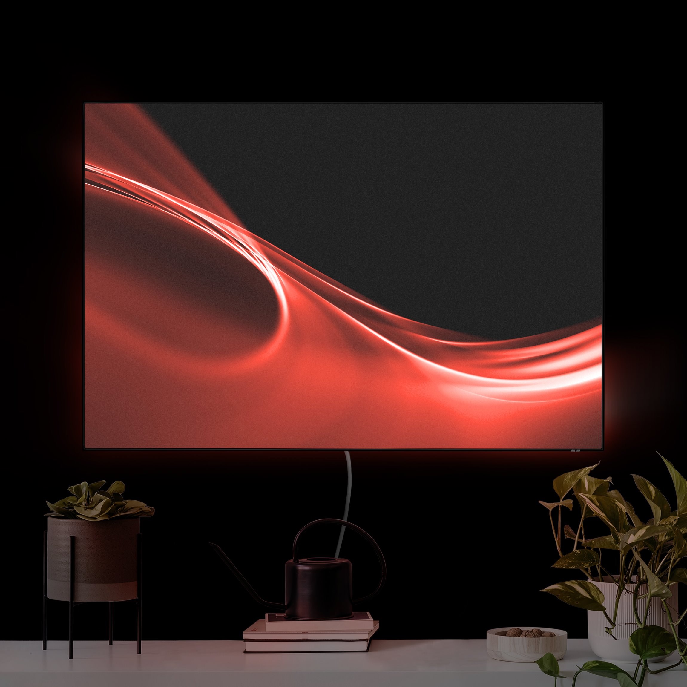 LED-Wechselbild Red Wave günstig online kaufen