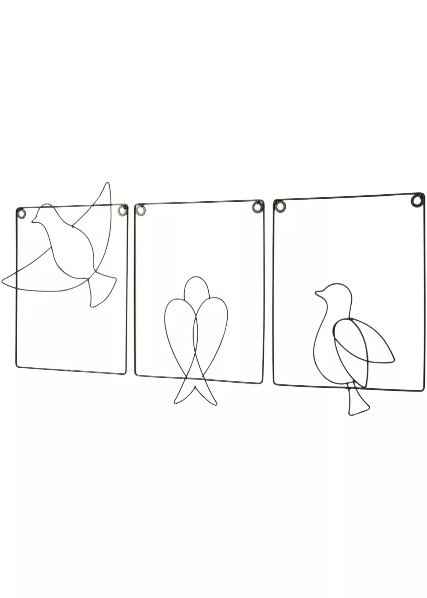 Wanddeko mit Vögeln (3er Pack) günstig online kaufen